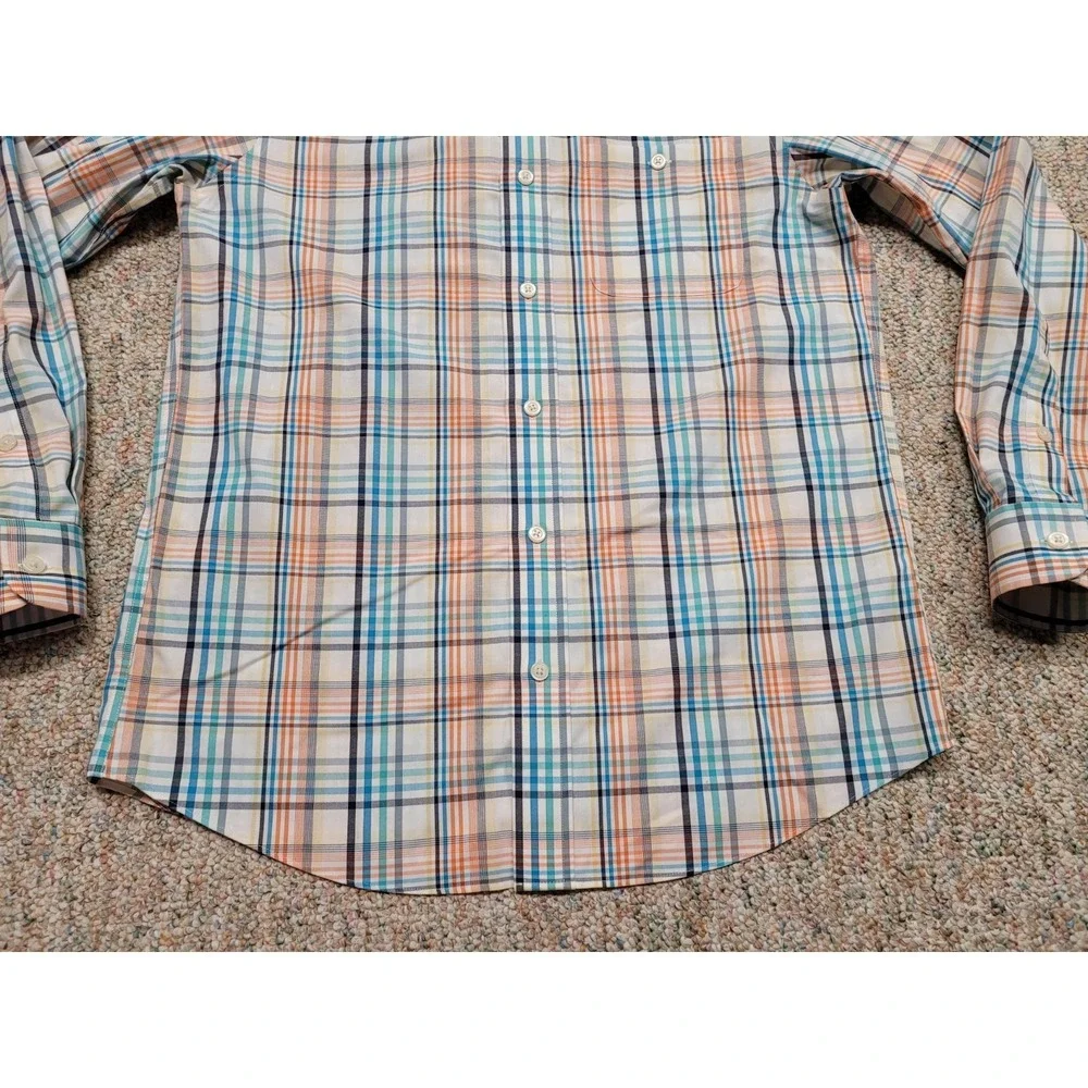 Orvis Shirt Men Medium Multi Plaid Long Sleeve Button Down Outdoors Fishing Camp - Picture 3 of 16